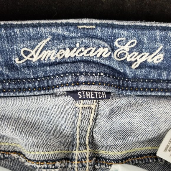 AEO - Stretch denim rolled cuff shorts - Sz 2 - Picture 5 of 7